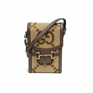GUCCI Horsebit馬銜扣1955手機包老花大雙G金扣肩背包