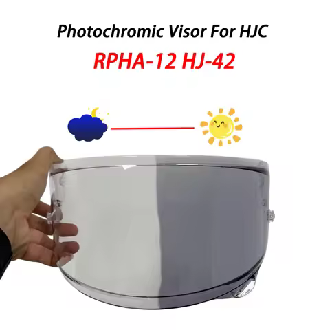 Photochromic Helmet Visor for HJC RPHA 12 RPHA-12 HJ-42 Motorcycle Helmets Lens Shield Glass Viewfin