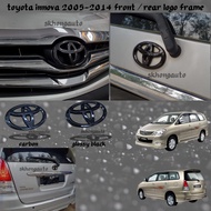 Toyota innova 2005-2014 car logo emblem frame carbon fiber pnp accessories skhongauto