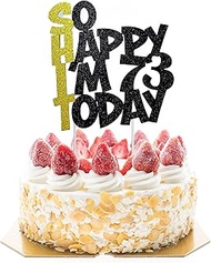 Glitter Sixty Eight Cake Toppers For 73 Years Old Birthday Party Decorations Supplies Favors Funny H