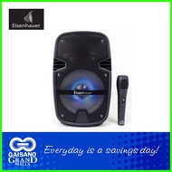 ❋ ➨ ▼ EISENHAUER Bluetooth Speaker 8 Inch with FM Radio, MIC and LED Display in Black 353 Gaisano G