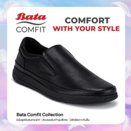 Bata บาจา Comfit รองเท้าคัทชู ทางการ แบบสวม รองรับน้ำหนักเท้าได้ดี สวมใส่ง่าย สำหรับผู้ชาย รุ่น MARI