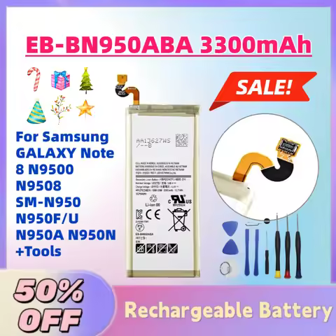 Limited Stock EB-BN950ABA 3300mAh 3.85V Phone Battery For Samsung GALAXY Note 8 N9500 N9508 SM-N950 