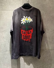 MSAINTM X DE LASOUL聯名 水洗做舊圓筒T恤