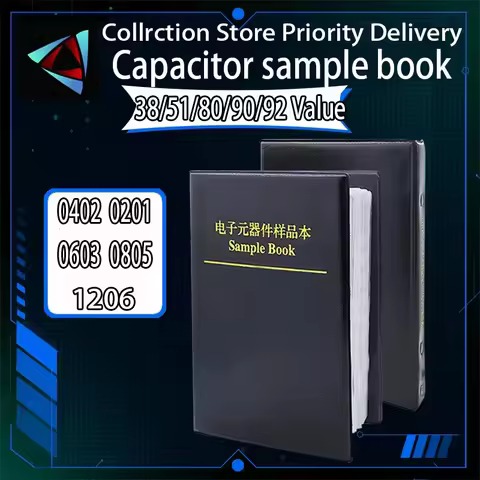 Capacitors Kit SMD Capacitor Sample Book 0201 0402 0603 0805 1206 Chip Assortment Pack 80/90/92value