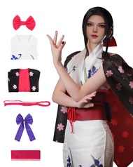 Nico Robin Cosplay Costume Robin Cardigan Jacket Coat Suit Halloween Cosplay Dress Robe