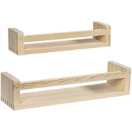 KAYU Wooden Wall Shelf/Wall Mounted Shelf/Wall Mounted Shelf/Spice Rack/Kitchen Shelf