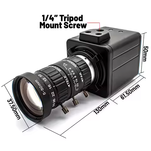 4K USB3.0 Camera 8MP 60FPS IMX678 CMOS Industrial Camera With 10X Zoom Varifocal Lens Plug Play UVC 