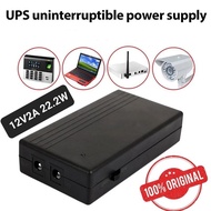สินค้าของแท้ 12V2A 22.2W UPS Uninterrupted แหล่งจ่ายไฟสำรอง Mini สำหรับกล้อง Route