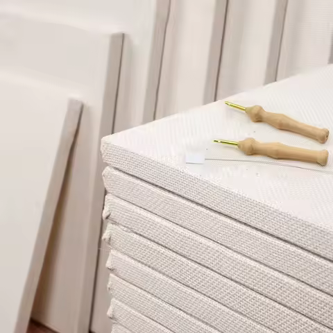 Punch Needle Frame Covered With Monk Cloth Fabric Rug Hooking Tufting Embroidery Frame For Magic Emb