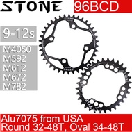 Stone Chainring Round Oval 96BCD for Shimano alivio M782 M4000 M4050 M612 XTC820 36t 38 40t 42 44 46