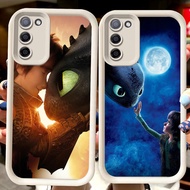 H122 Train Your Dragon White Casing for Samsung M02S J6 A03S A51 A02S M02 A03 Core J4 Plus F02S A02 