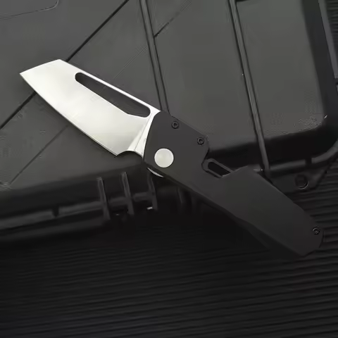 Multi-functional outdoor EDC folding knife, 9CR steel blade, aluminum alloy handle, suitable for dai