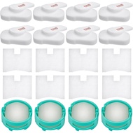 Penapis HZ702 untuk Shark PowerFins HairPro Odor Vacuum HZ700 HZ702 QS175QBL QS175QGN, 4 Kartrij + 8