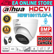 Dahua 8MP 4k Ultra HD 8.0MP Resolution IR Dome CVI Camera DH-HAC-HDW1801TLQP-A CCTV Support Night Vi