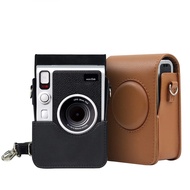 【2023 NEW】 Retro Soft Mini Camera Case Bag Pu Cover With Shoulder Strap For Instax Mini Evo Camera Case