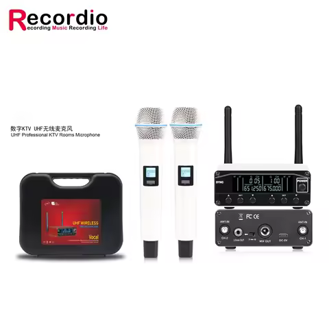 GAW-ANT2 Professional Dynamic Cardioid UHF Wireless Microphone for KTV Party UHF Wireless Mic System