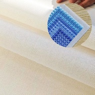 Needlepoint Canvas, 18-Mesh, 20" X 18", Beige Needlepoint Canvas Embroidery Blank White Cloth (Beige