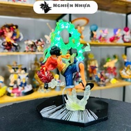 Luffy Sanji Zoro Ace model, regular product, letterless base, USB led processing - Fzero set - ONE P