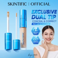 SKINTIFIC Cover Perfect Serum Concealer Full Coverage Correct Foundation Long lasting Natural Finish