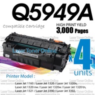 4x Compatible to H* Q5949A Q5949X H*49A H* 49A 49X LaserJet 1320 1320n 1320nw 1320tn 1321 3390 3392 