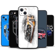 TP-1 Rally Car Illustration Case For iPhone 14 13 11 12 18 16 15 Pro Max 12 13 Mini X XR XS MAX 7 8 