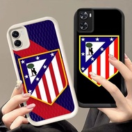 DJ-7 Atletico madrid Silicone Casing black and white for OPPO Realme A36 A57s A76 C33 9i A77s A57 A9