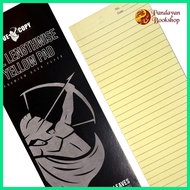 ஐ ◵ ✌ True Copy 1/2 LENGTHWISE YELLOW PAD PREMIUM BOOK PAPER 80 Leaves