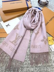 💜LOUIS VUITTON  LV Scarf Shawl 羊絨圍巾披肩 生日禮物 情人節 Birthday Gift Valentine's Day