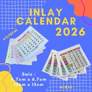 Inlay Calendar 2025 inlay kalendar 2025