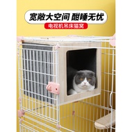 Ruang Besar Kayu Pepejal Gantung Sangkar Rumah Kucing Sepanjang Musim Kucing Melompat Platform Sangk