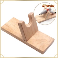 ROWANSG Hot Glue Holder, Universal Wooden Hot Glue|Base, DIY Hot Glue Support Stand