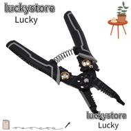 LUCKY Crimping Tool, High Carbon Steel 9-in-1 Wire Stripper, Durable Black Cable Tools Electricians