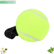 IARMARIOQR Tennis Trainer Ball, Elastic String & Adjustable Rebound Rope, Yellow Tether Ball for Beg