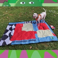 抽象臉藝術插畫野餐墊 戶外露營防潮防水帳篷沙灘墊 原創設計