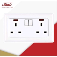 HIMEL 13A X 2 SWITCH SOCKET C/W NEON