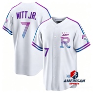 Men's 2025-26 Kansas City Royals Bobby Witt Jr. White Baseball City Jersey