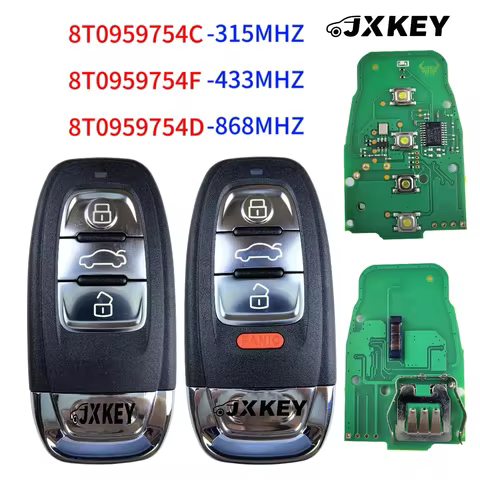 JXKEY Smart Remote Key Semi Keyless 3/4BTN 315MHz/433MHZ/868MHZ 8T0 959 754C for Audi Q5 A4L A5 A6 A