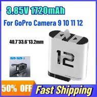 Low-Temperature Pocket Battery 3.85V 1720mAh for GoPro Camera 9 10 11 12 Replace Rechargeable Batter