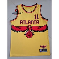 Men's 2022 Atlanta Hawks 11 Trae Young Jersey Yellow NBA  Basketball Jersey