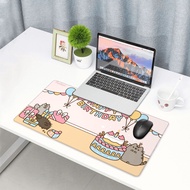 Pusheen The Cat 40x75cm Large Printed Mouse Pad, Non-Slip Rubber Base Computer Keyboard Pad.