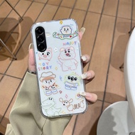 เคสสำหรับ Samsung A17 5G A07 4G A07 LTE ใหม่2025น่ารักการ์ตูนหุ่นยนต์ลายกันกระแทกปลอกซิลิโคนนิ่มเคสโ