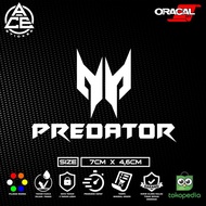 Cutting Sticker Predator Acer Logo Stiker Mobil Motor Laptop