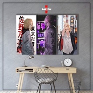 BARYON Wall Decor TOKYO REVENGERS MIKEY Pajangan Poster Kayu Hiasan