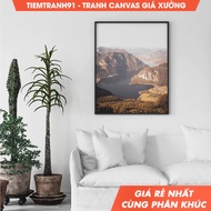 Wall painting, Mountains view wall, Dachstein Krippenstein Austria landscape, Hallstatt sea, nature 