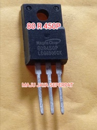 fet mosvet mosfet 80R450P transistor original - transistor regulator tv led lcd polytron samsung LG 
