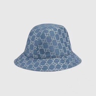 CalvinKlein333 Golden Three-Dimensional CK Embroidered Bucket Hat Neutral Sunscreen Fashion Casual