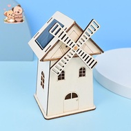 Timber Windmill Decoration, Windmill Science Kit, Science Experiment Project