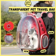 【NTT PETSTORE】Space Capsule Transparent Pet Backpack Astronaut Transparent Pet Travel Backpack Pet B