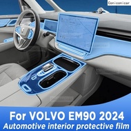 For VOLVO EM90 2024  Panel Navigation Automotive Interior TPU Protective Film Anti-Scratch Sticker A